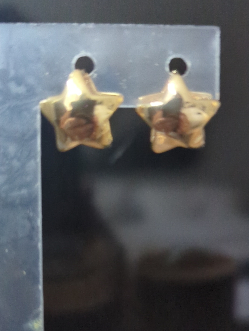Gold Star Stud Earrings